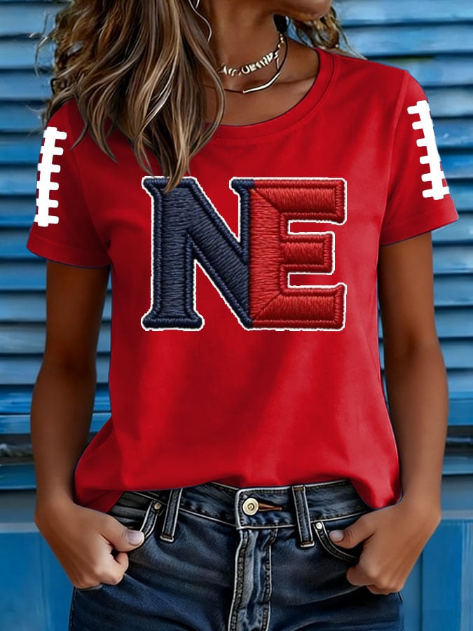 Women's Football Print T-shirt