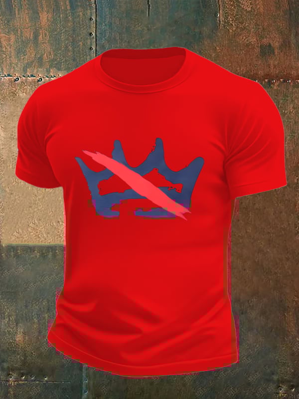 🔥Buy 3 Get 15% Off Men's America has no kings print T-Shirt