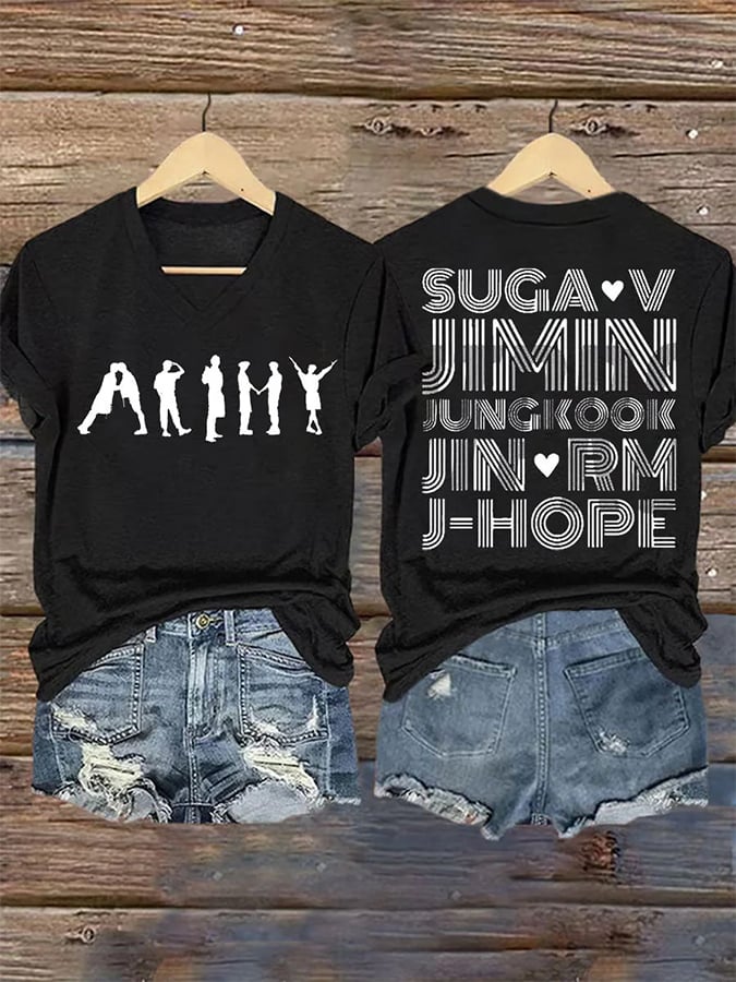🔥Buy 3 Get 15% Off🔥Women's BTS Fan Print Short-Sleeve T-Shirt