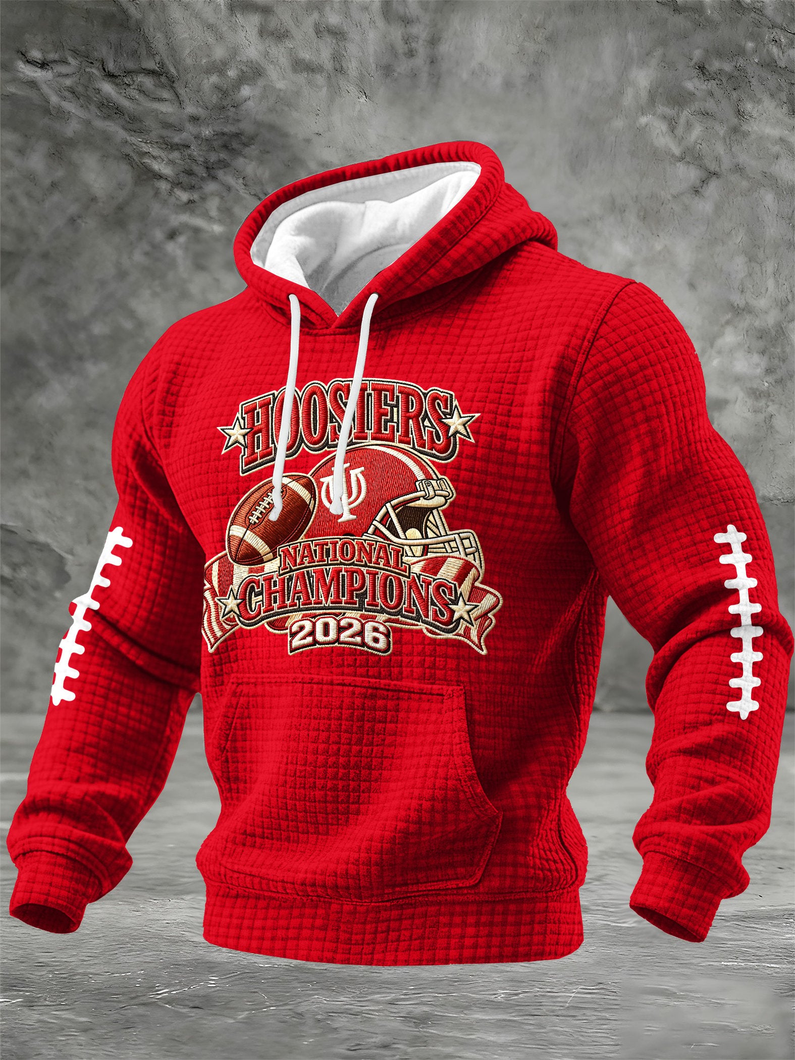 Men's Football Printed Casual Hoodie