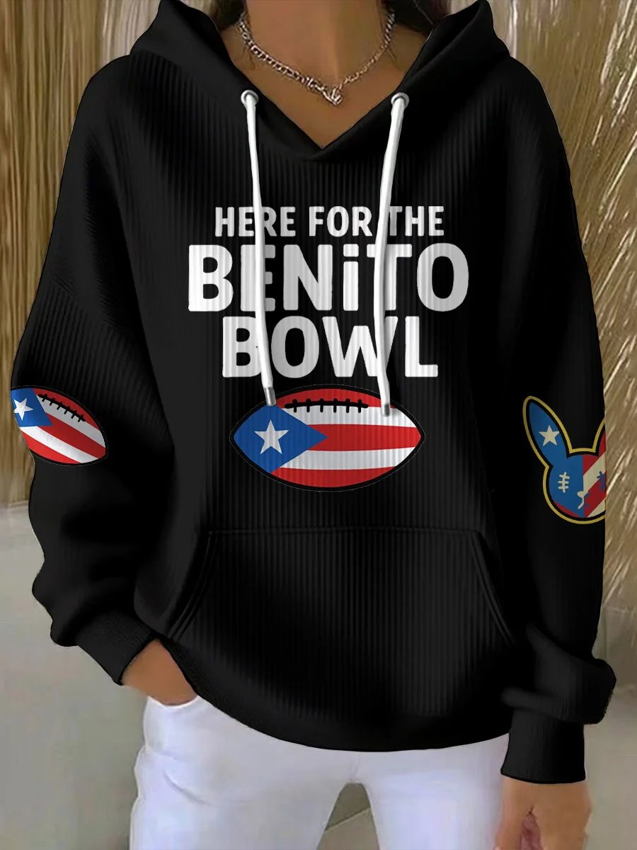 Women's Puerto Rico Print Casual Sweatshirt