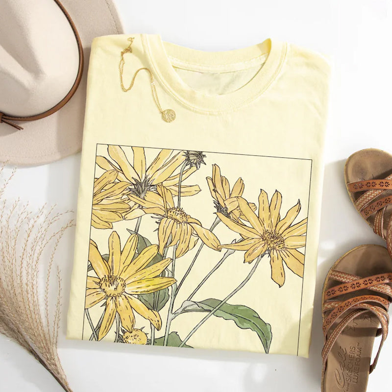 Sunflowers Floral Art Lover T-shirt