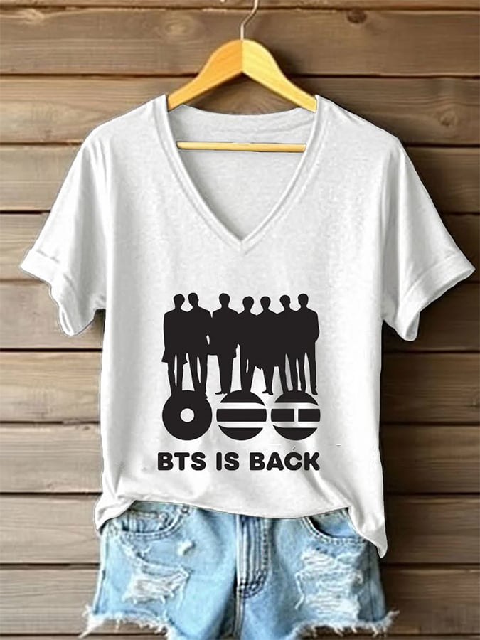 🔥Buy 3 Get 15% Off🔥Women's BTS lovers Printed short-sleeved T-shirt