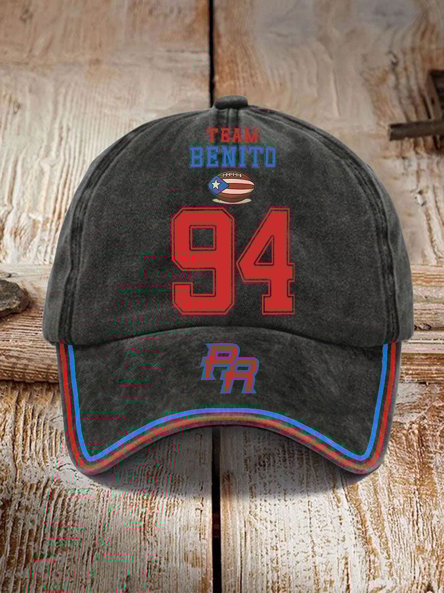 Puerto Rico Print Baseball Cap