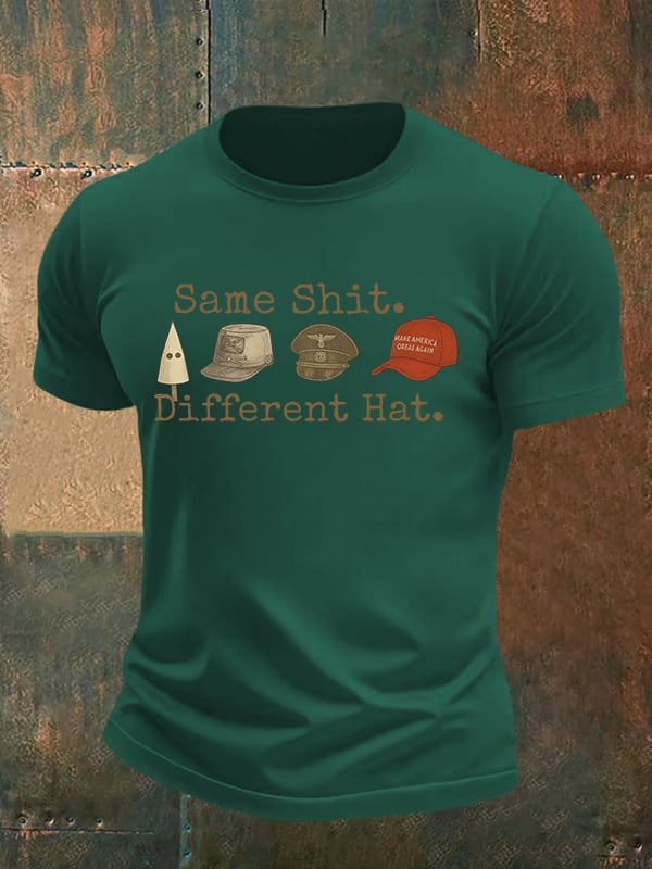 Men's Same shit Different costume Print T-Shirt