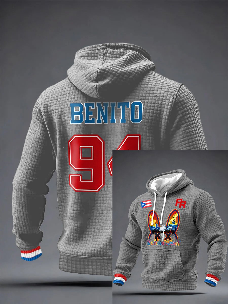 Men's Puerto Rico Print Hoodie