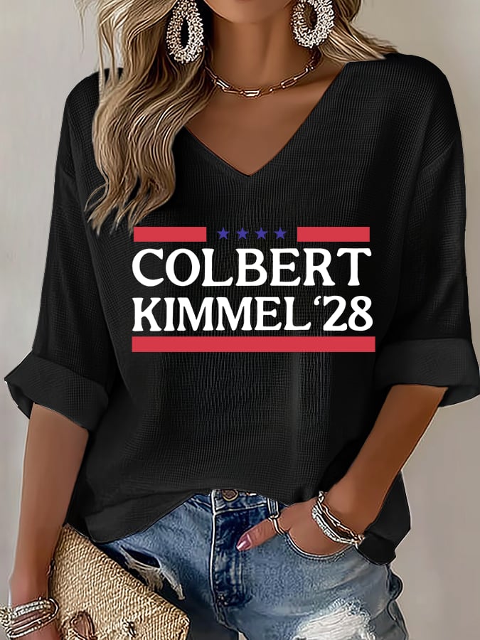 Women's Talk Show Colbert Kimme Legend 2028 T-shirt