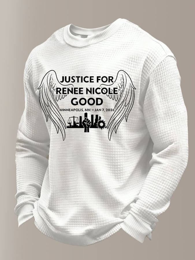 Men's Justice for Renee Nicole Good Printed Casual Sweatshirt