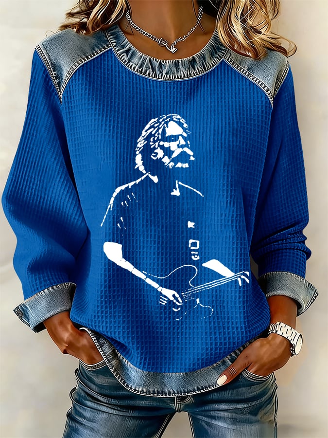 🔥Buy 3 Get 15% Off Women's Retro Print Long-Sleeve Sweatshirt