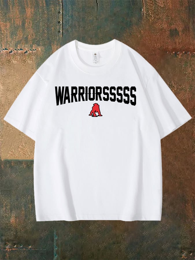 Unisex WARRIORSSSSS Print T-shirt