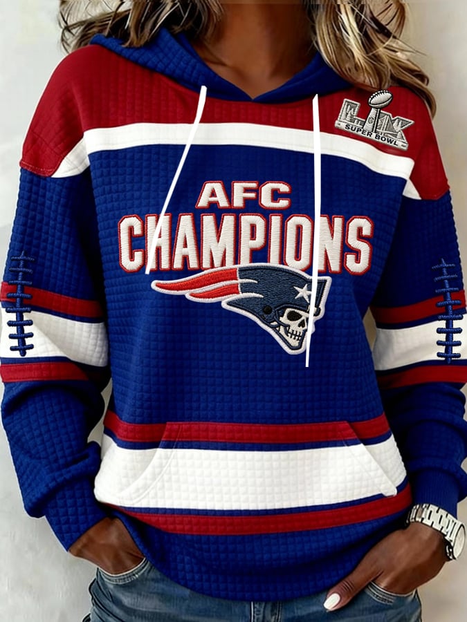 Women's Football Print Casual Sweatshirt