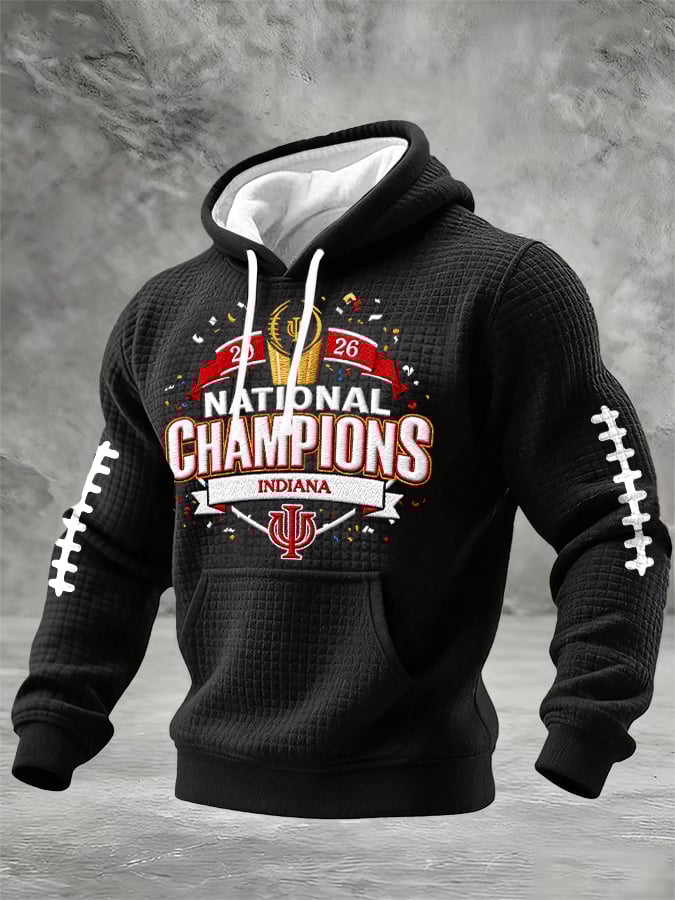 Men's Football Printed Casual Hoodie