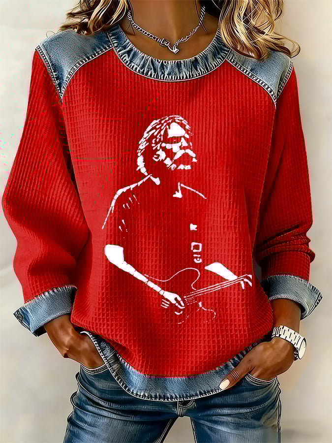 🔥Buy 3 Get 15% Off Women's Retro Print Long-Sleeve Sweatshirt