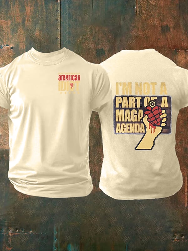 Men's american idiot Print T-Shirt