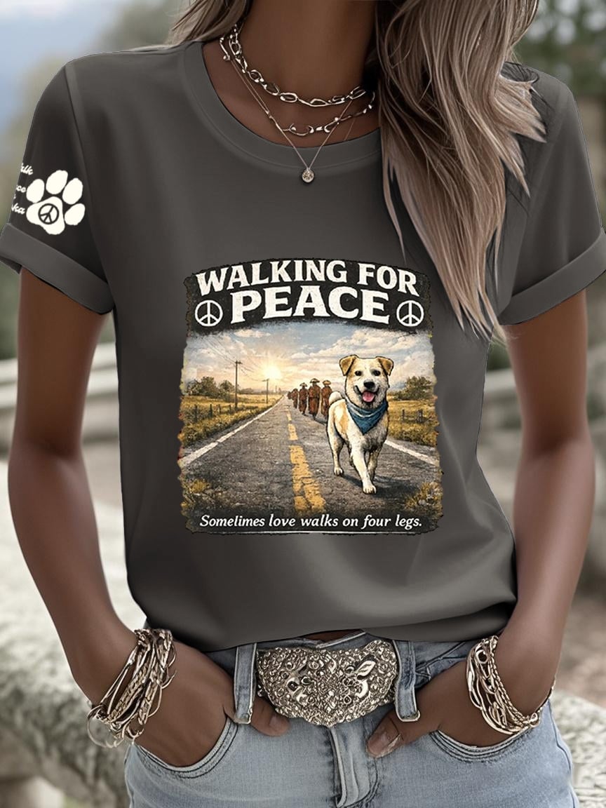 Women's Walk For Peace Art Print T-Shirt