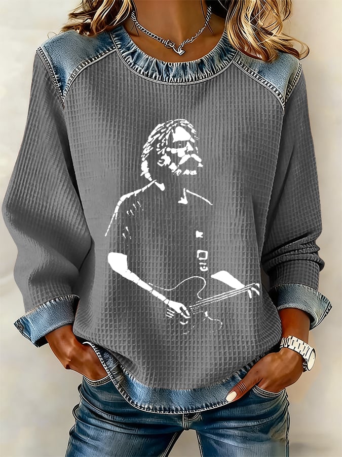 🔥Buy 3 Get 15% Off Women's Retro Print Long-Sleeve Sweatshirt