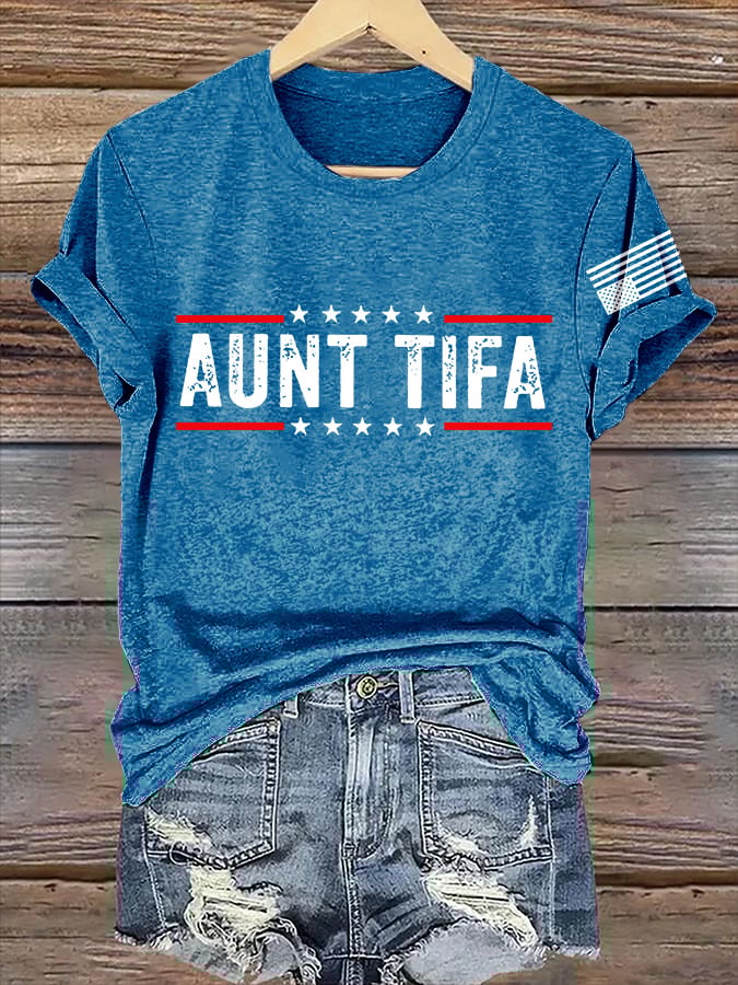 🔥Buy 3 Get 15% Off🔥Retro Aunt Tifa Print T-Shirt