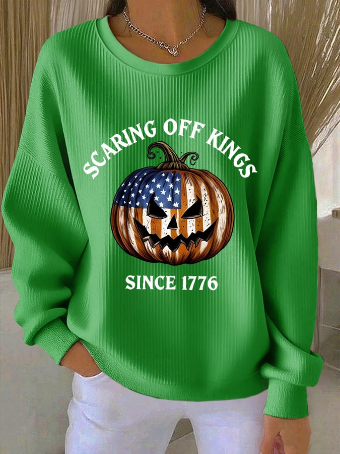 🔥Buy 3 Get 15% Off🔥Women's Scaring Off Kings Print Casual Sweatshirt