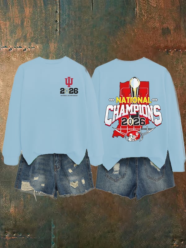 Women's Football Print Sweatshirt