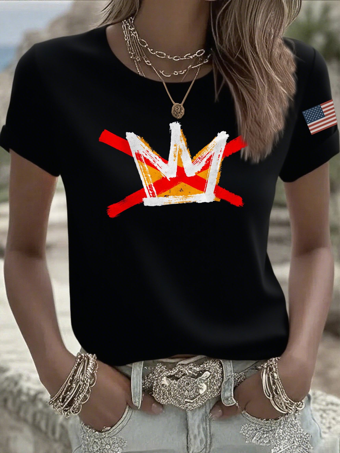🔥Buy 3 Get 15% Off🔥Women's casual reject king T-shirt