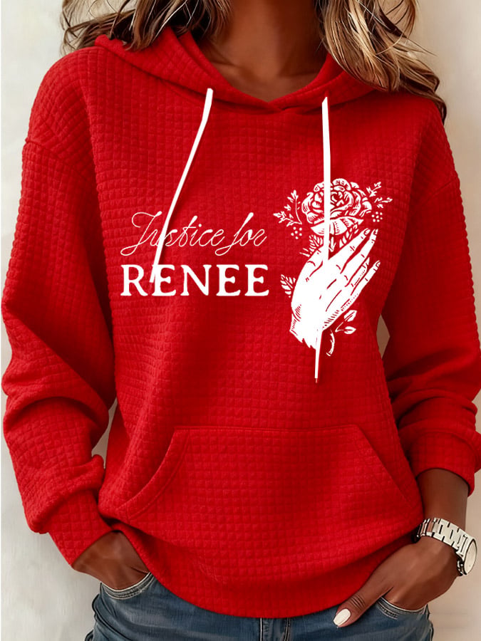 Women's Justice For Her Print Casual Sweatshirt