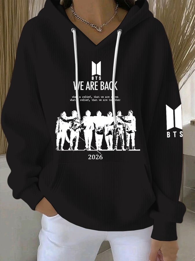 🔥Buy 3 Get 15% Off🔥Women's Retro 2026 Bts Comeback Art Print Sweatshirt