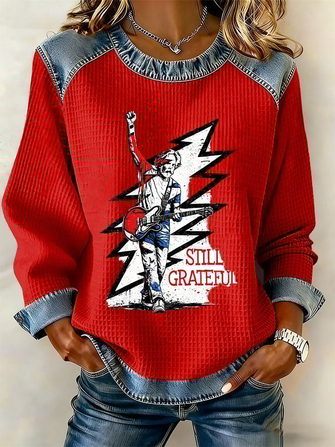 🔥Buy 3 Get 15% Off Women's Retro Print Long-Sleeve Sweatshirt