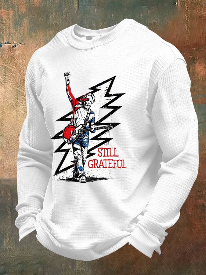 🔥Buy 3 Get 15% Off Men's Casual Waffle Print Long-Sleeve T-Shirt