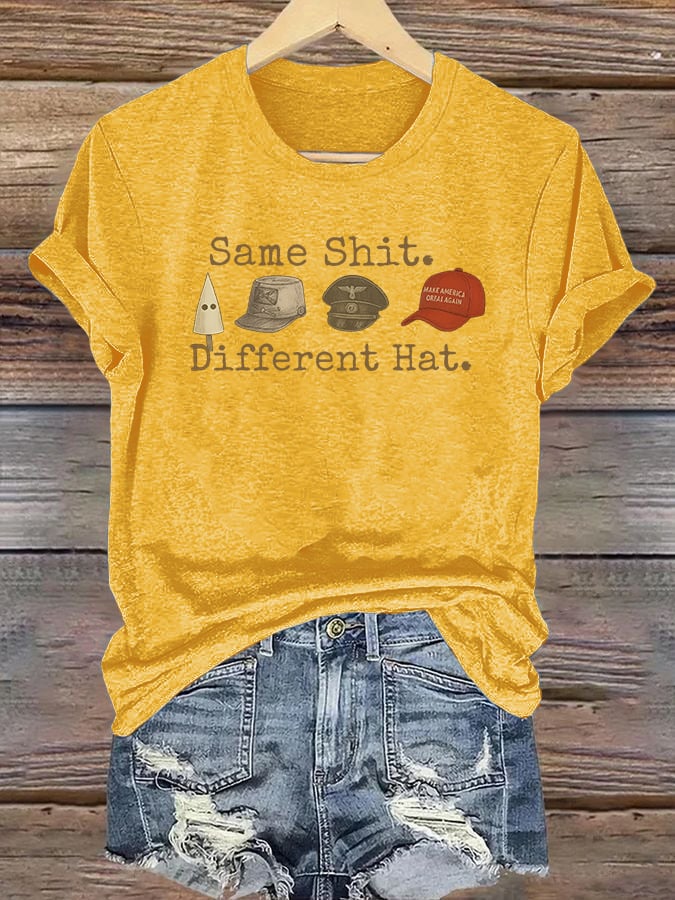 Women's Same shit Different costume Print T-Shirt