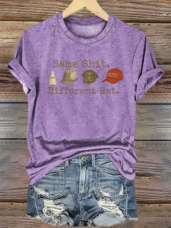 Women's Same shit Different costume Print T-Shirt