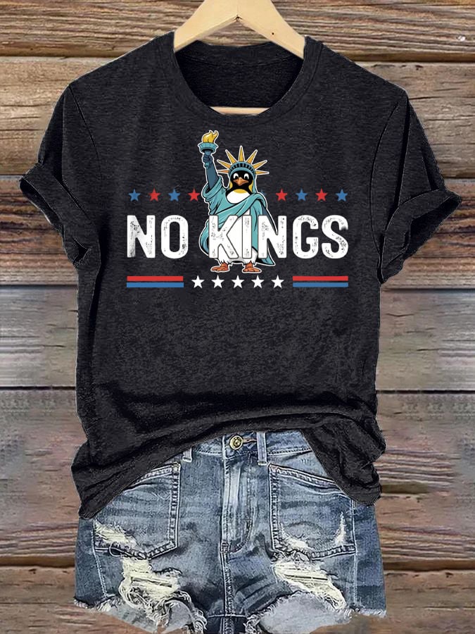 🔥Buy 3 Get 15% Off🔥Women's Casual Fashion American Kingless Printed T-Shirt