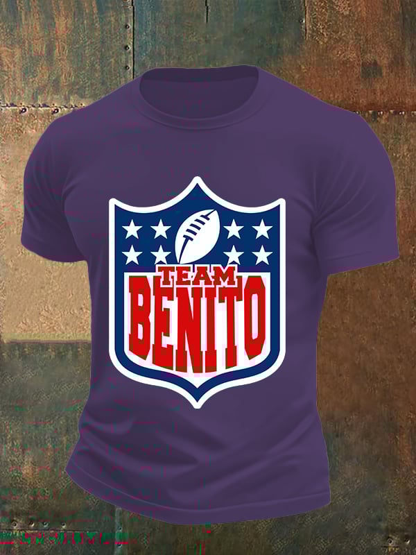 Men's Team Benito Puerto Rico Print Casual Tee