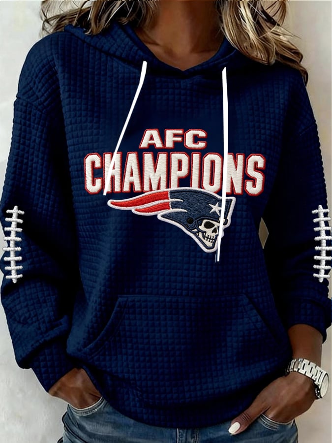 Women's Football Print Casual Sweatshirt
