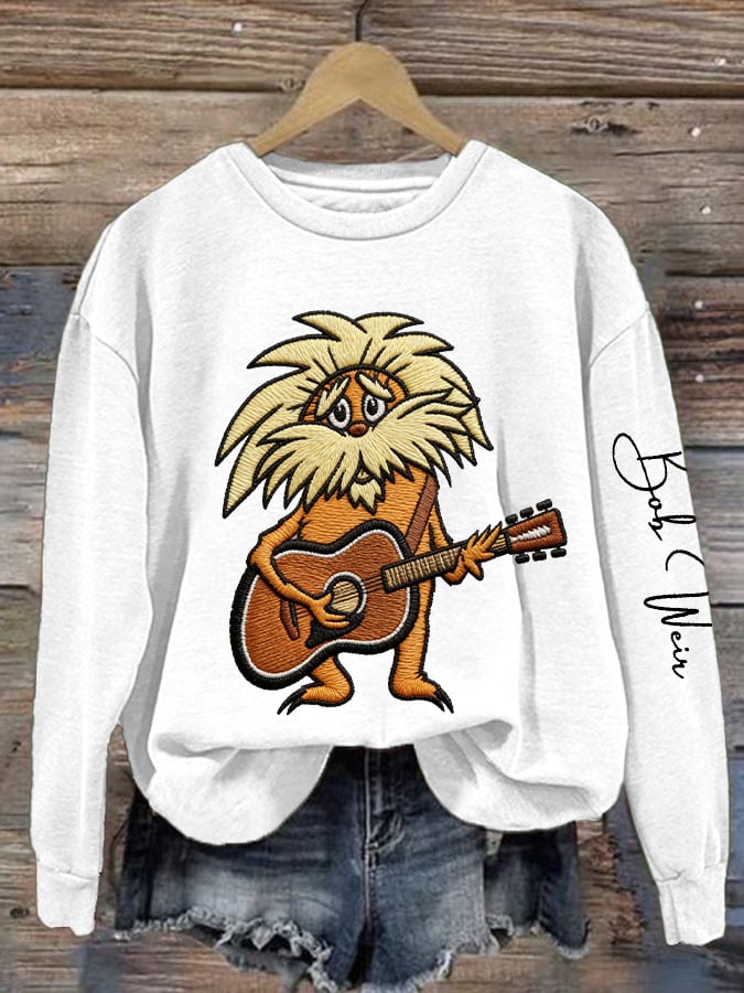 🔥Buy 3 Get 15% Off Women's Vintage Rock Tribute Print Casual Sweatshirt