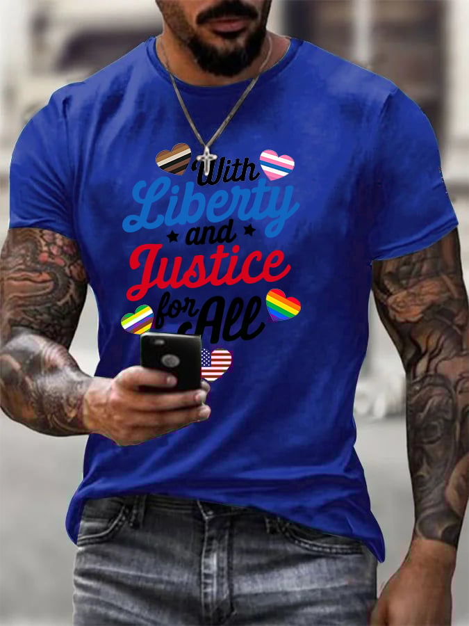 Men's With liberty and justice for all T-Shirt