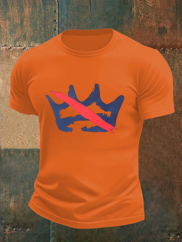 🔥Buy 3 Get 15% Off Men's America has no kings print T-Shirt