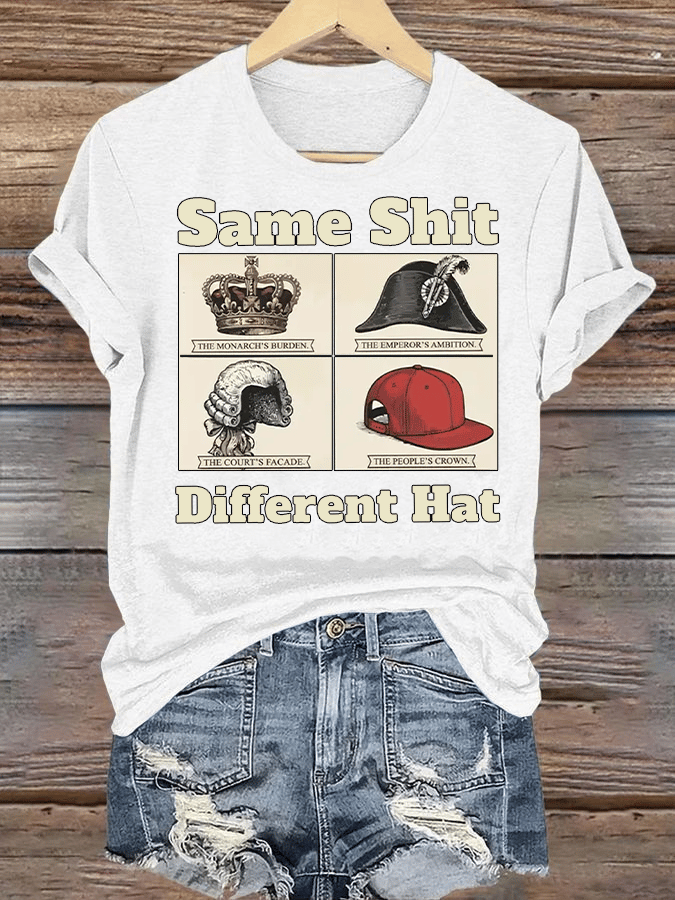 Women's Same Shit Different Hat FDT Print T-Shirt
