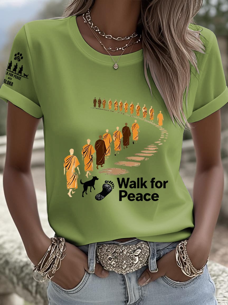 Women's Walk For Peace Art Print T-Shirt