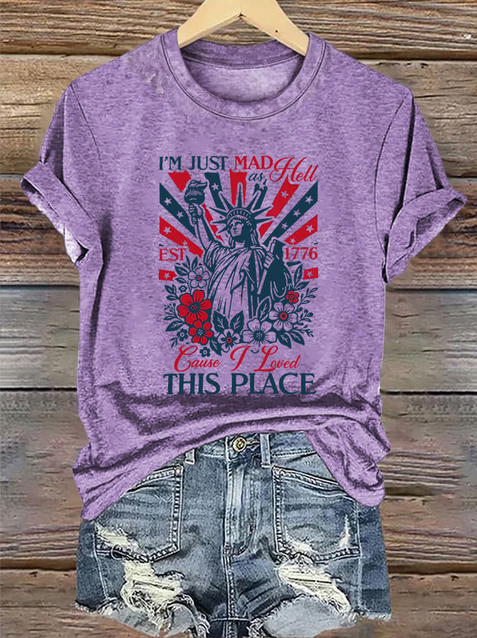 Women's THIS PLACE Round Neck Printed T-Shirt