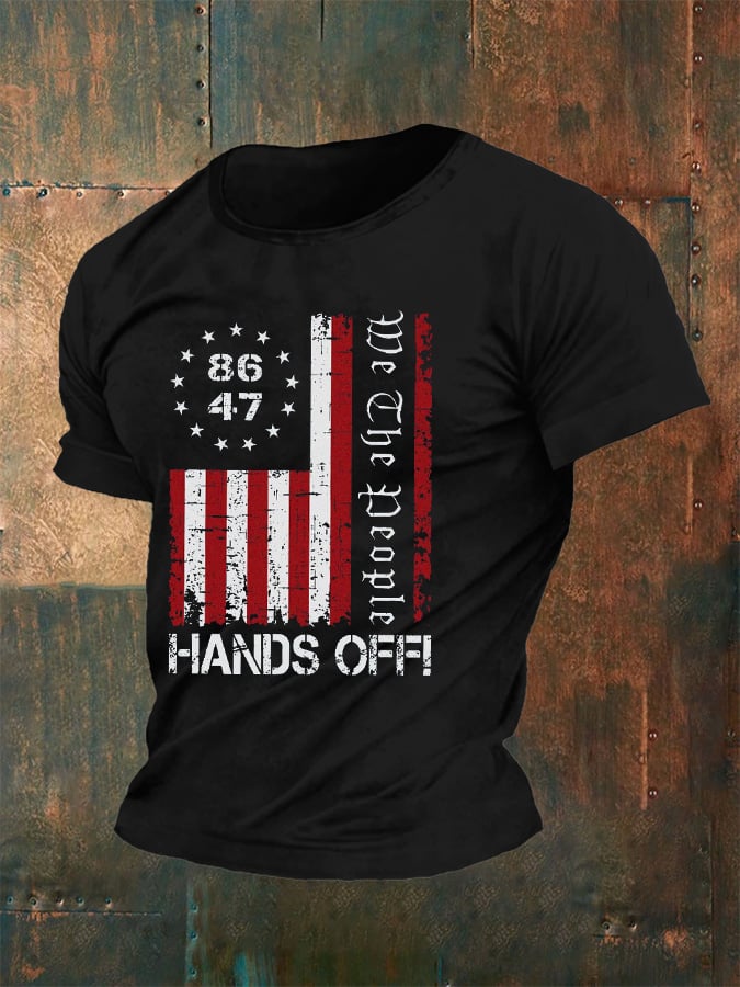 Men's We The People Hands Off My Social Security Print T-Shirt