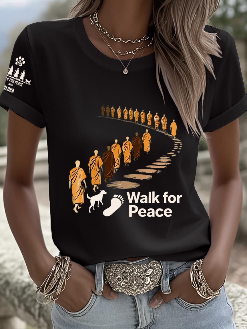 Women's Walk For Peace Art Print T-Shirt