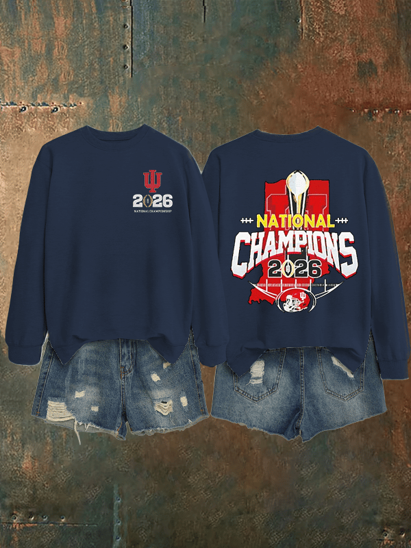 Women's Football Print Sweatshirt