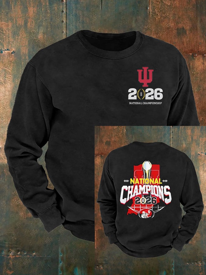 Men's Football Print Sweatshirt