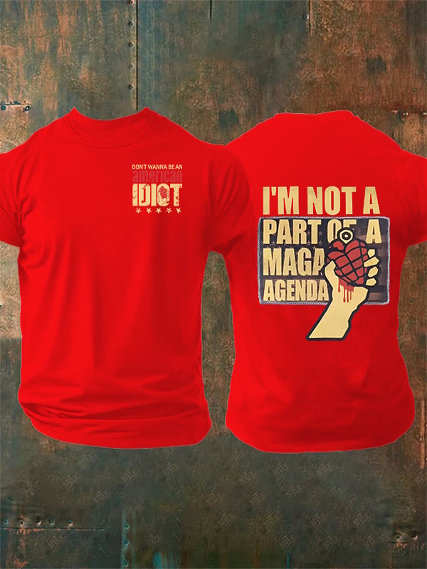 Men's american idiot Print T-Shirt