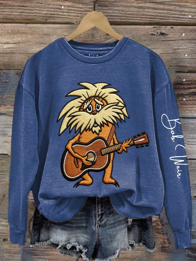 🔥Buy 3 Get 15% Off Women's Vintage Rock Tribute Print Casual Sweatshirt
