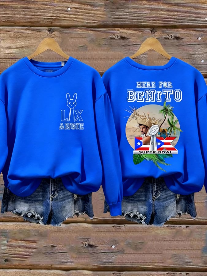 Women's Puerto Rico Print Sweatshirt