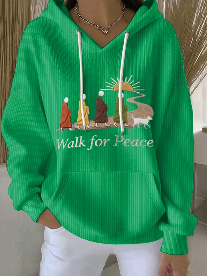 Women's Walk For Peace Art Print Sweatshirt