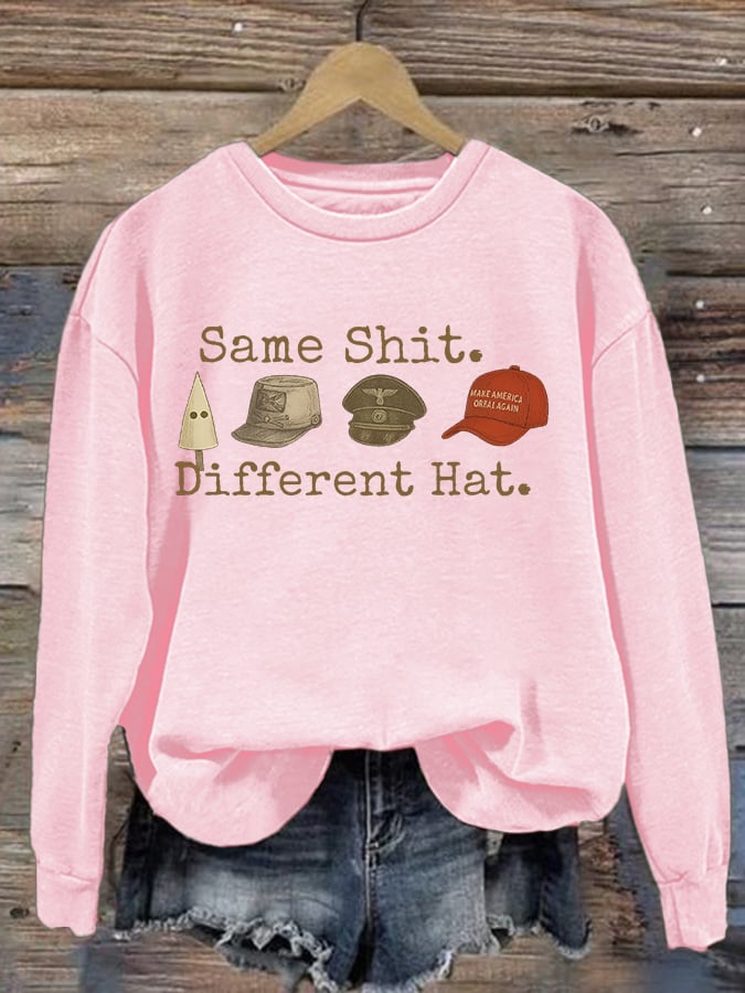 Women's Same shit Different costume Print Sweater