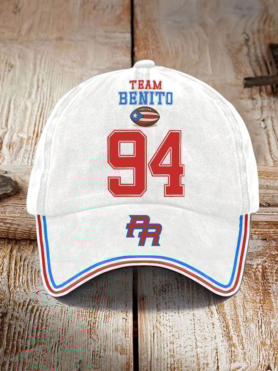 Puerto Rico Print Baseball Cap
