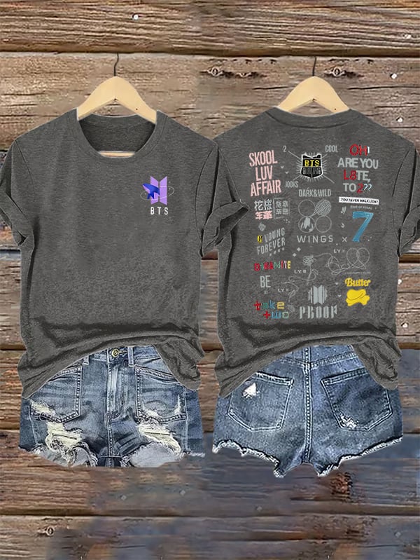 🔥Buy 3 Get 15% Off🔥Women's K-pop Print Casual T-Shirt